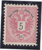 1883 5 KREUZER NR: 2 E LZ. 10,5 ** - Ungebraucht