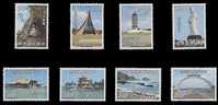 Taiwan 1974 Scenery Stamps Aboriginal Buddha Bridge Pagoda Gorge Church Lake Canoe Tower Landscape - Ungebraucht