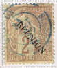 Reunion 1891 , Yv  18, Maury  18, Type A, Reunion Avec Accent, Oblitéré Bleu - Used Stamps