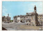 CHATEAUNEUF DE RANDON PLACE ET STATUE 2 CV  COMMERCE - Chateauneuf De Randon