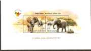 India 2011 2nd India - Africa Forum Summit Elephant Wild Life Animal M/s MNH Inde Indien # P2705 - Olifanten