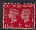 GB 1940 KGV1 1d  USED RED STAMP CENTENARY SG 480 (584) - Usados