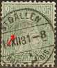 Sitzende Helvetia 49, 25 Rp.grün  (Faserpapier - Abart)      1881 - Oblitérés