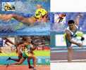 Australia 2004 Athens Olympic Games - Set Of 3 Maxicards, Johnson, Running - Thomas, Swimming - Elgin, Paralympics - Zomer 2004: Athene