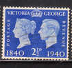 Great Britain 1940 Centenary Of The Postage Stamp 2 1/2p Used - Usados