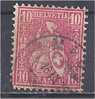 SWITZERLAND 1862 Sitting Helvetia - 10c. - Pink FU - Used Stamps