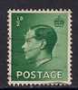 GB 1936 KEV111  1/2d GREEN STAMP USED SG 457 (678) - Gebraucht