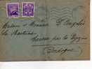 Enveloppe Partie De Monaco Condamine Pour LES EYZIES (Dordogne) En 1945 - Postmarks