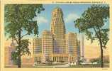 USA – United States – City Hall And McKinley Monument, Buffalo New York Unused Linen Postcard [P3841] - Buffalo