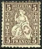 Switzerland #61 Used 5c Brownfrom 1881 - Oblitérés