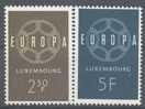 1959 Lussemburgo, Europa CEPT , Serie Completa Nuova (**) - 1959