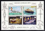 Anguilla MNH Scott #300a Souvenir Sheet Of 4 Royal Visit 1977 - Anguilla (1968-...)