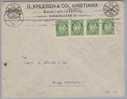 Norwegen 1916-11-01 Brief Kristiania Nach Brugg CH 4x5Öre Posthorn - Brieven En Documenten