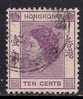 HONG KONG 1954 - 62 QE2  10cts USED STAMP SG 179 (C86) - Used Stamps