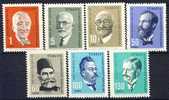 Turkey 1964. Celebricities. Michel 1903-09. MNH(**) - Unused Stamps