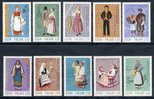 FINLAND 1972-73  Regional Costumes Set  MNH / **.  Michel 710-14, 733-37  SG 823-32 - Neufs