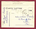 F.M. - GUERRE 39/45 - CARTE LETTRE F.M. - 1944 - Storia Postale