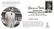 Gregory Peck First Day Cover, W/ B&w Pictorial Postmark, From Toad Hall Covers! - 2011-...