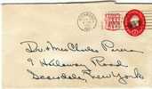 #U538 2-cent+2-cent Washington Postal Stationery Envelope - 1941-60