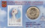 Coin Vatican City 2011 0.50 Euro UNC Coin Card Nr. 1 - Mi 1699 Beatification Pope John Paul II - Vatikan