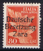 ZARA - 1943-DEUTSCHE BESETZUNG Michel Nr 26 Unused (*)  SG No Gum - Deutsche Bes.: Zara