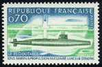 France Transport Mer  N° 1615 ** Sous-marin Nucléaire - Le Redoutable - Mer - Eau - Sous-marins