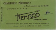 BUVARD - NEMROD - CHASSEURS ! PÊCHEURS ! Demandez  Le MI-BAS.... - N