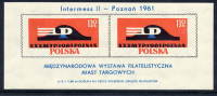 POLAND 1961 Poznan "Intermess II" Block MNH / **  Michel Block 25 - Ungebraucht