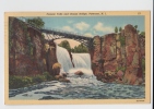 PASSAIC FALLS AND CHASM BRIDGE , PATERSON NJ . Old PC . USA - Villenoy