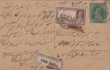 Br India King George Vl, Postal Card, Registered, Bearing 4 An Train, India As Per The Scan - 1936-47 Roi Georges VI
