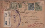 Br India King George VI, Postal Card, Registered, India As Per The Scan - 1911-35 Roi Georges V