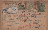 Br India King George V, Postal Card, Registered, India As Per The Scan - 1911-35  George V