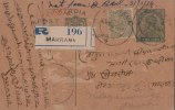 Br India King George V, Postal Card, Registered, India As Per The Scan - 1911-35 Roi Georges V