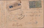 Br India King George V, Bearing On Post Card, Registered, India As Per The Scan - 1911-35 Roi Georges V