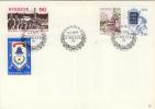 Enveloppe Avec Cachet " Stockholm  6.9.1979 Jubileer 79  Timbres 1053 à 1056 - Lettres & Documents