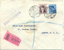 Lettre De Alexandrie Vers London, Recommande 1938. Cover - Storia Postale