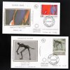 2 ENVELOPPES EUROPA  1993 TIRAGE  NUMEROTE LIMITED EDITION CEPT MUSEUM OF MODERN ART - 1993