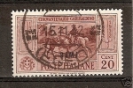1932 SIMI GARIBALDI 20 CENT USATO - RR2029 - Egeo (Simi)