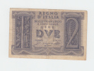 Italy 2 Lire 1939 VF CRISP Banknote P 27 - Regno D'Italia – 2 Lire