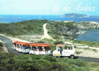 Carte Postale 83. Six-four-les-plages  Le Petit Train De L'Île Des Embiez Trés Beau Plan - Six-Fours-les-Plages