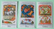 Czechoslovakia 1968 Fairy Tales Horse Goat Butterfly Cat - Mint - Ungebraucht