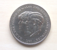 1981 Commemorative Crown Coin For The Royal Wedding,  Between Charles, Prince Of Wales And Lady Diana Spencer. - Adel