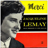 * 7" EP *  JACQUELINE LEMAY - MERCI 2 (Holland Ex-!!!) - Chants Gospels Et Religieux