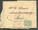 5 Centimes Obl. Dc LUXEMBOURG-VILLE S/Bande D'imprimée Du 3-5-1897 Vers Paris - 6893 - 1895 Adolphe Profil