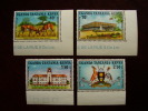 KUT 1972 10th.Anniv UGANDAN INDEPENDENCE  Issue 4 Values To 2/50  MNH. - Kenya, Uganda & Tanzania