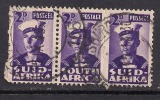 SOUTH AFRICA 1942 - 44  2d TRIPLE BILINGUAL USED STAMPS SG 100 (D385 ) - Used Stamps