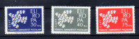 Turquie 1961, Europa, 1599 / 1601**, - Unused Stamps