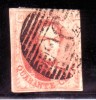 N°12A V3, 40 Cent. Carmin Margé Variété "planche Félée" OblitéréP26 Chatelet. TTB - 1858-1862 Médaillons (9/12)