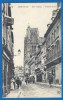 CPA Vue Peu Courante - SOMME - ABBEVILLE - RUE VULFRAN - Belle Animation, Commerces, Attelage ... - N.D. Phot. / 118 - Abbeville