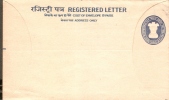 India 1972 Re1+20p Registered Postal Stationary Envelope Jain-RL38 Mint Inde Indien # 7375 - Covers